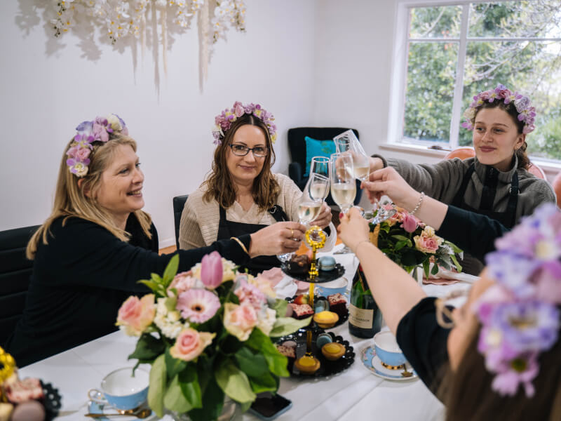 flower crown bachelorette party